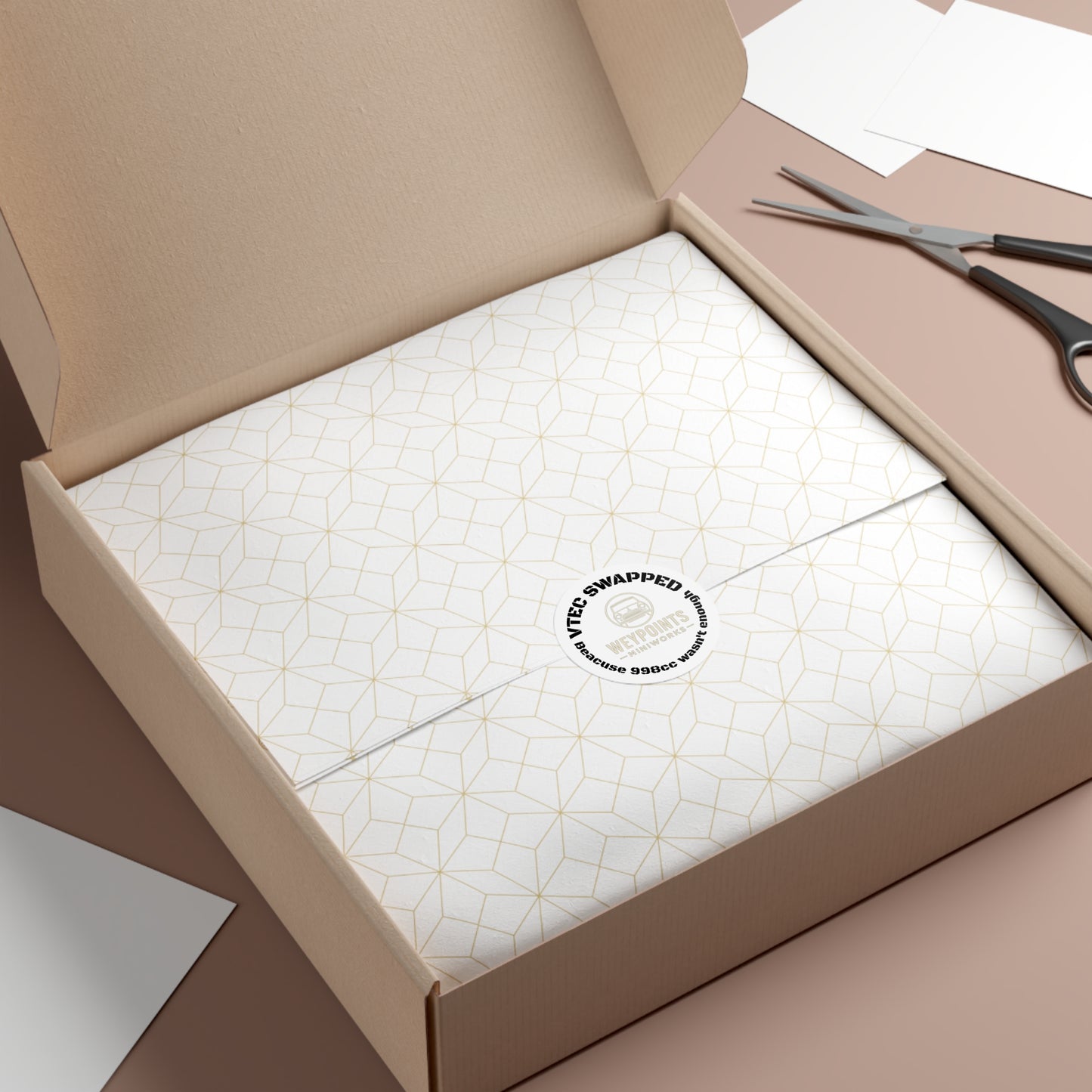 VTEC Swapped Round Vinyl Sticker — “Because 998cc Wasn't Enough” Mini Cooper Decal