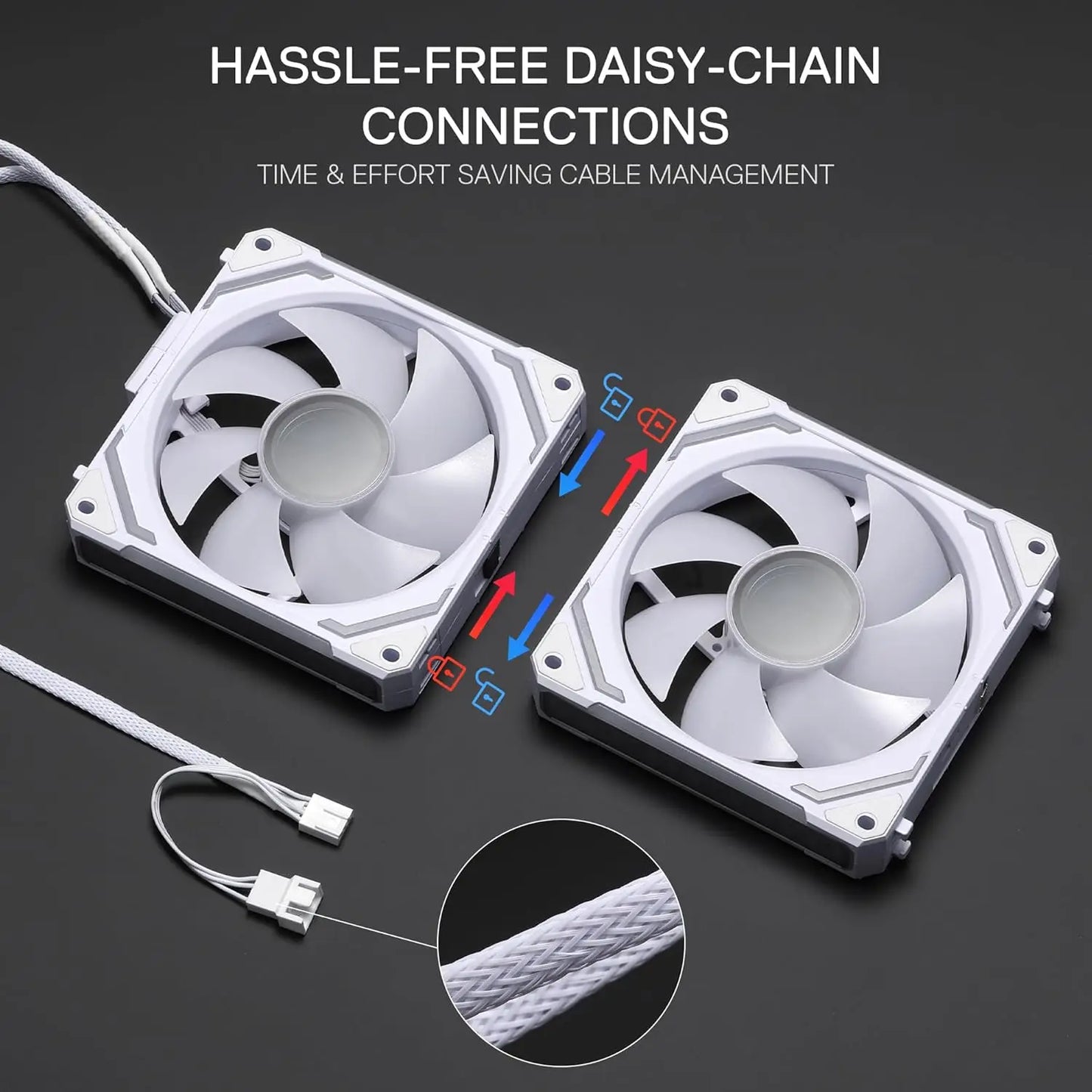 Redragon GCF012 Standard 120mm 4 Pin PC Case Fan