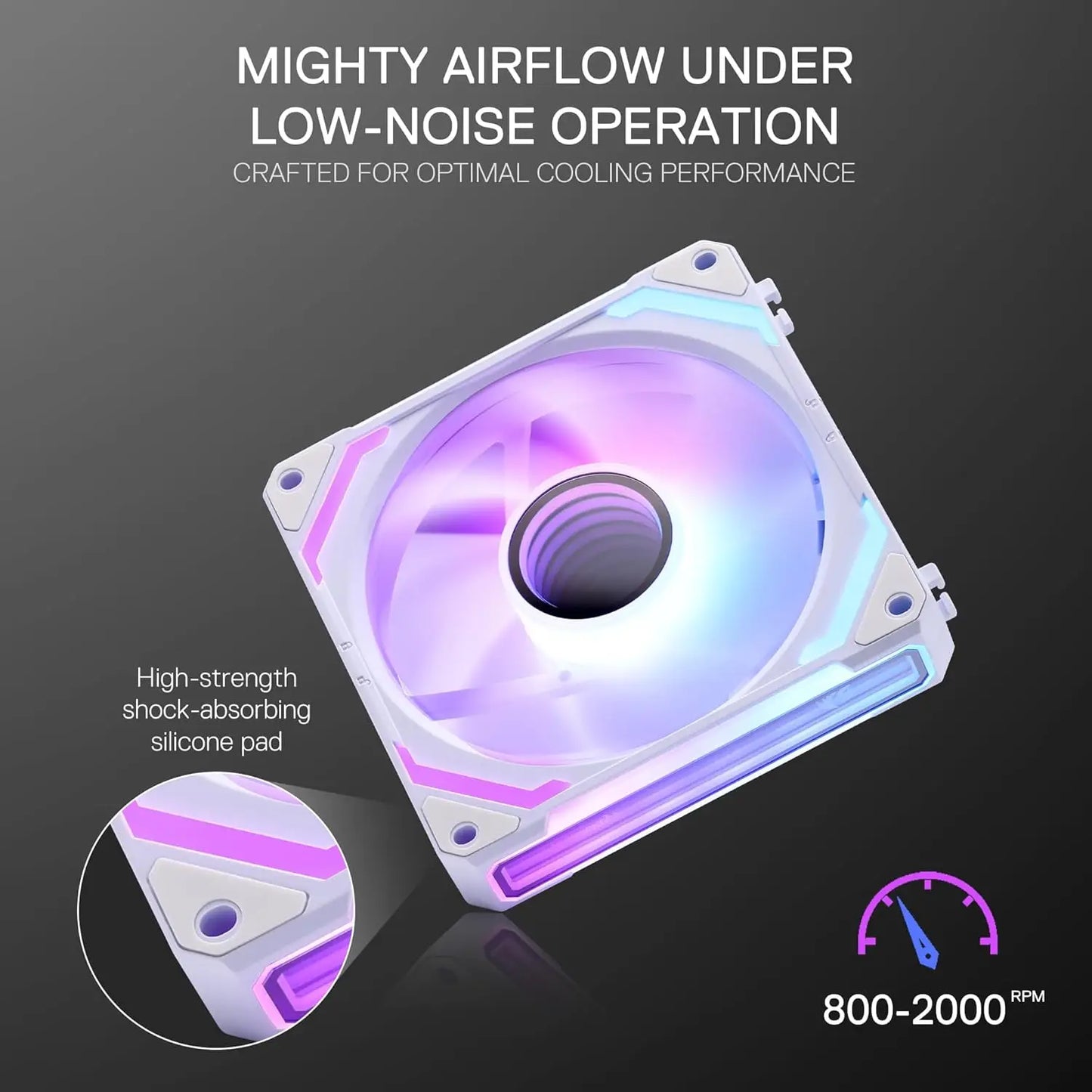 Redragon GCF012 Standard 120mm 4 Pin PC Case Fan