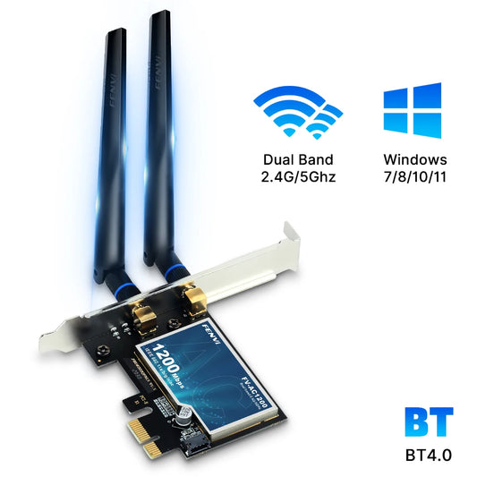 Fenvi AC1200 WiFi 5 PCI-E Wireless Adapter