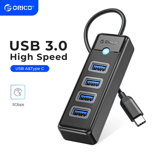 ORICO-Multi Type C Splitter 4 Ports USB